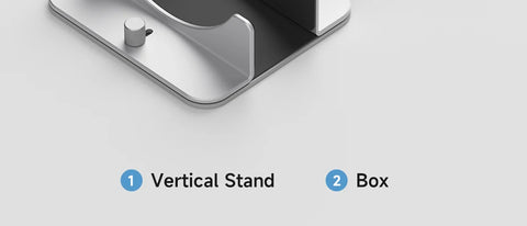 Hagibis Vertical Stand for Mac Mini M4/M4 Pro Aluminum Alloy Laptop Desktop Stand Anti-Slip Adjustable Holder For New Mac mini