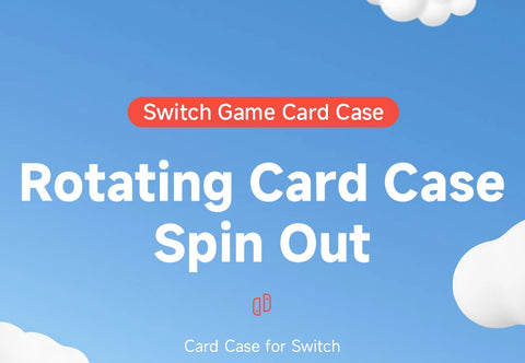 Hagibis Switch Rotating Game Card Case with 10 Game Card Slots Creative NS Card Storage Box Holder for Nintendo Switch/Lite/OLED